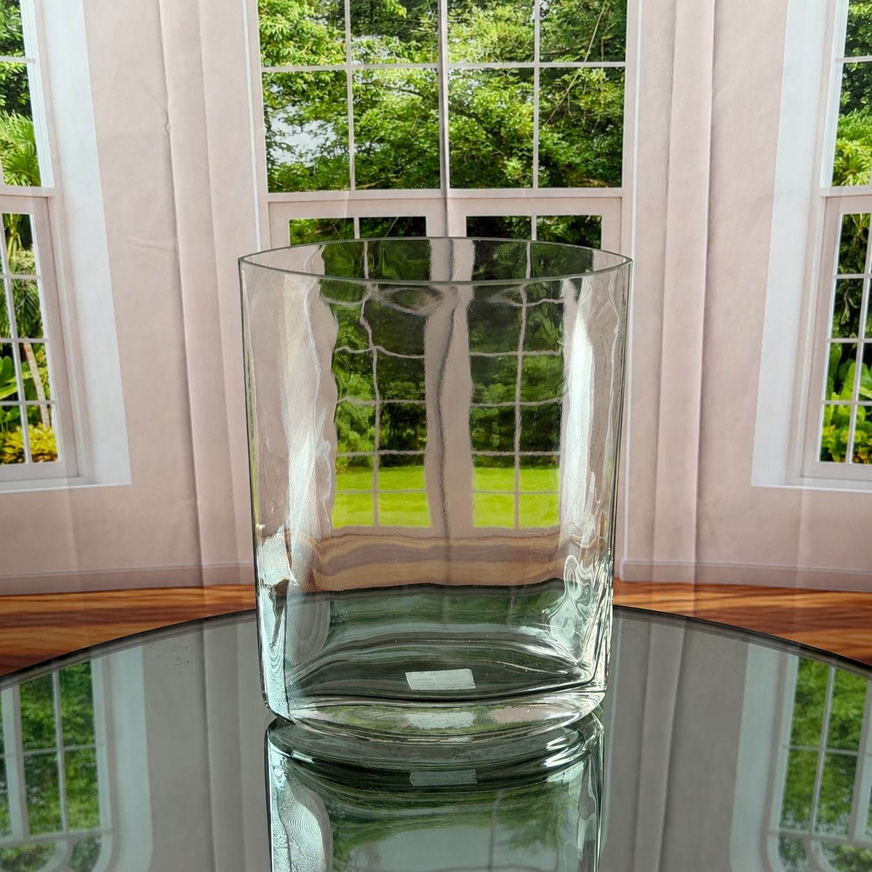 12-Pack Almond-Shaped Clear Glass Vase – 9.5"H x 7"W x 2.75"D - Image 2