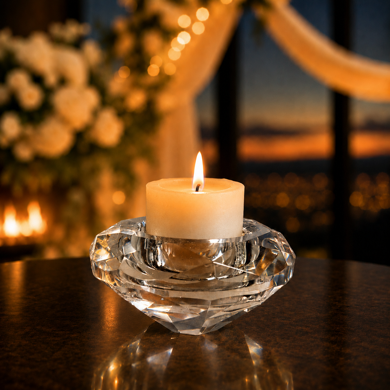 Votive Crystal Candle Holder Set of 12 ( 2.5") 951894