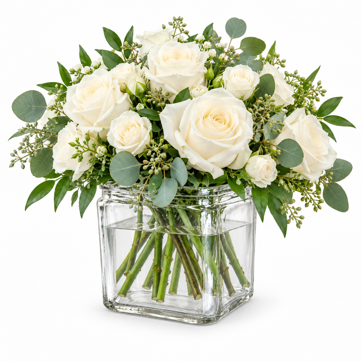 12-Pack Clear Square Glass Vase & Candle Holder – 4.75″ - Image 2