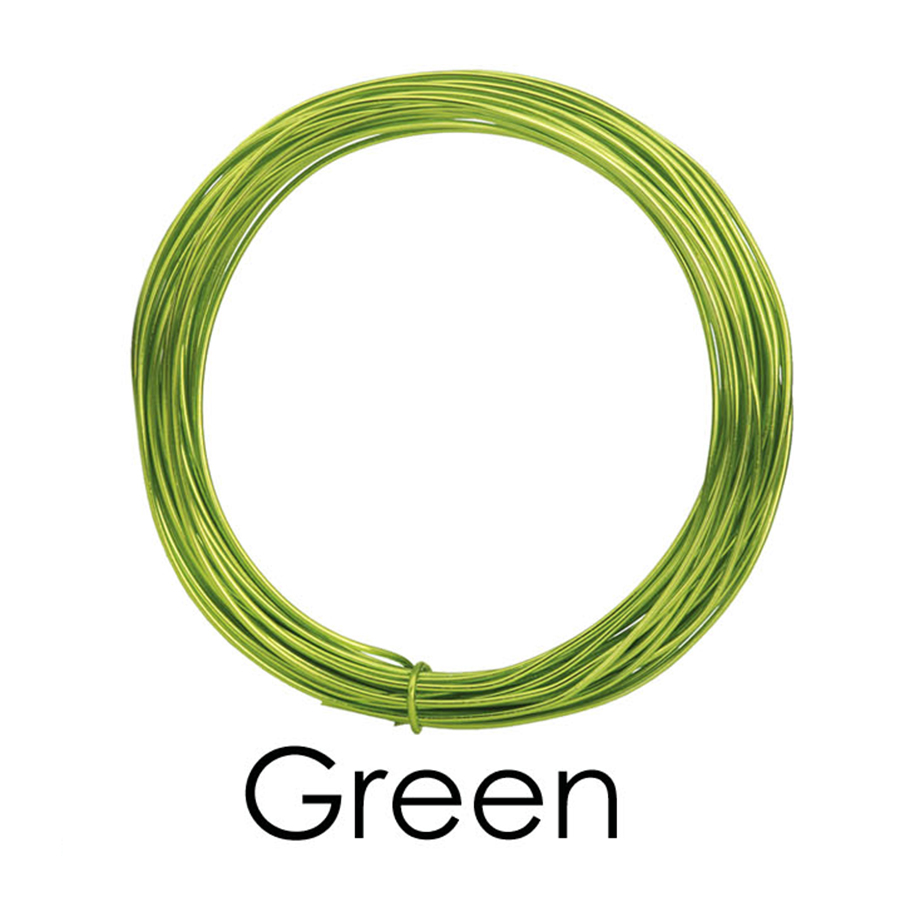 Floral Wire Green ABC Glassware