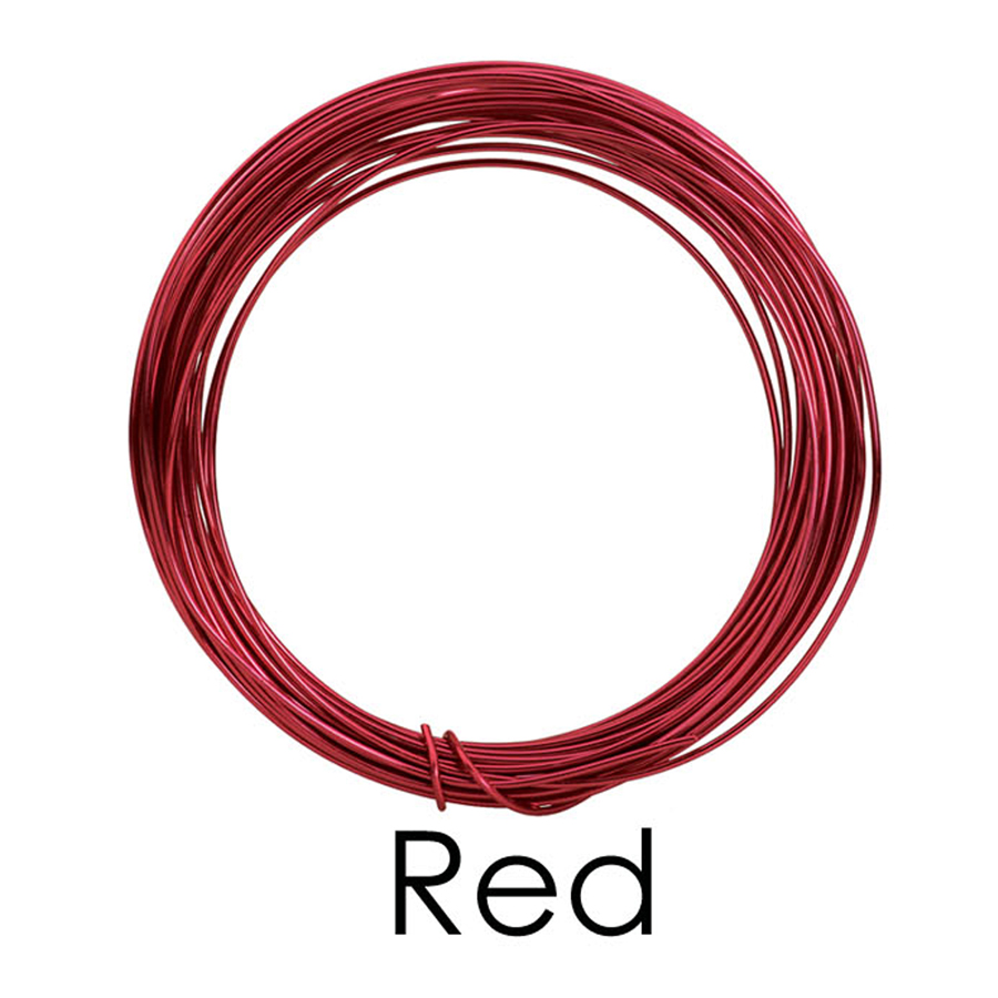 Floral Wire Red ABC Glassware