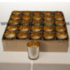Mercury Votive Glass Candle Holder with Candles Set of 25 in Sliver - Image 2