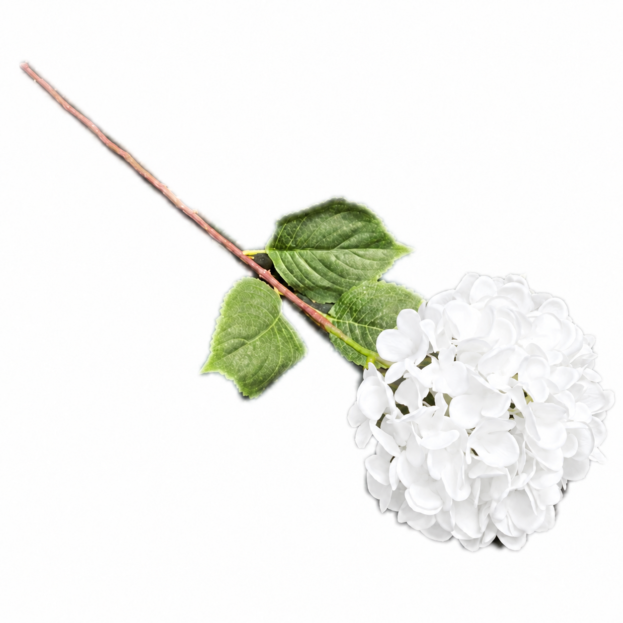 Artificial Silk Hydrangea Flower in White White 33" H FHX780381 WH