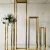 Gold Metal Party Centerpiece Stands S/3 - Image 4