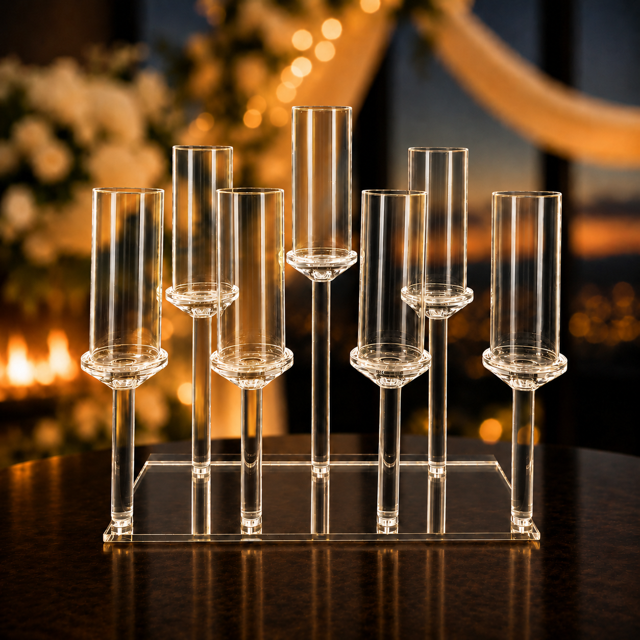 Crystal Hurricane Candelabra