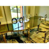 Serpentine-Shaped Gold Table with a White Top 4 pieces available - Image 3