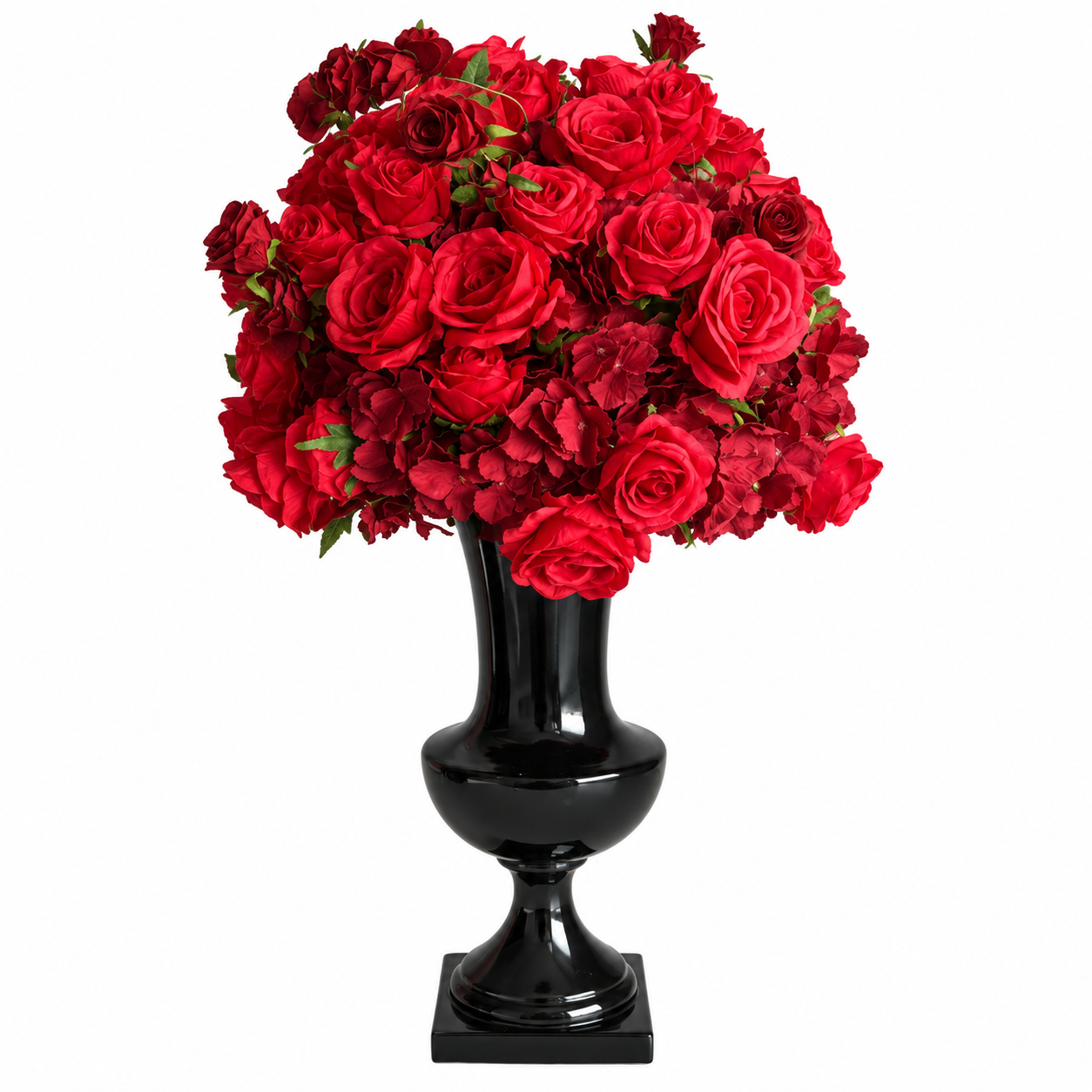 Large Tall Decorative Vase – 10" D × 25" H – Black - Image 2