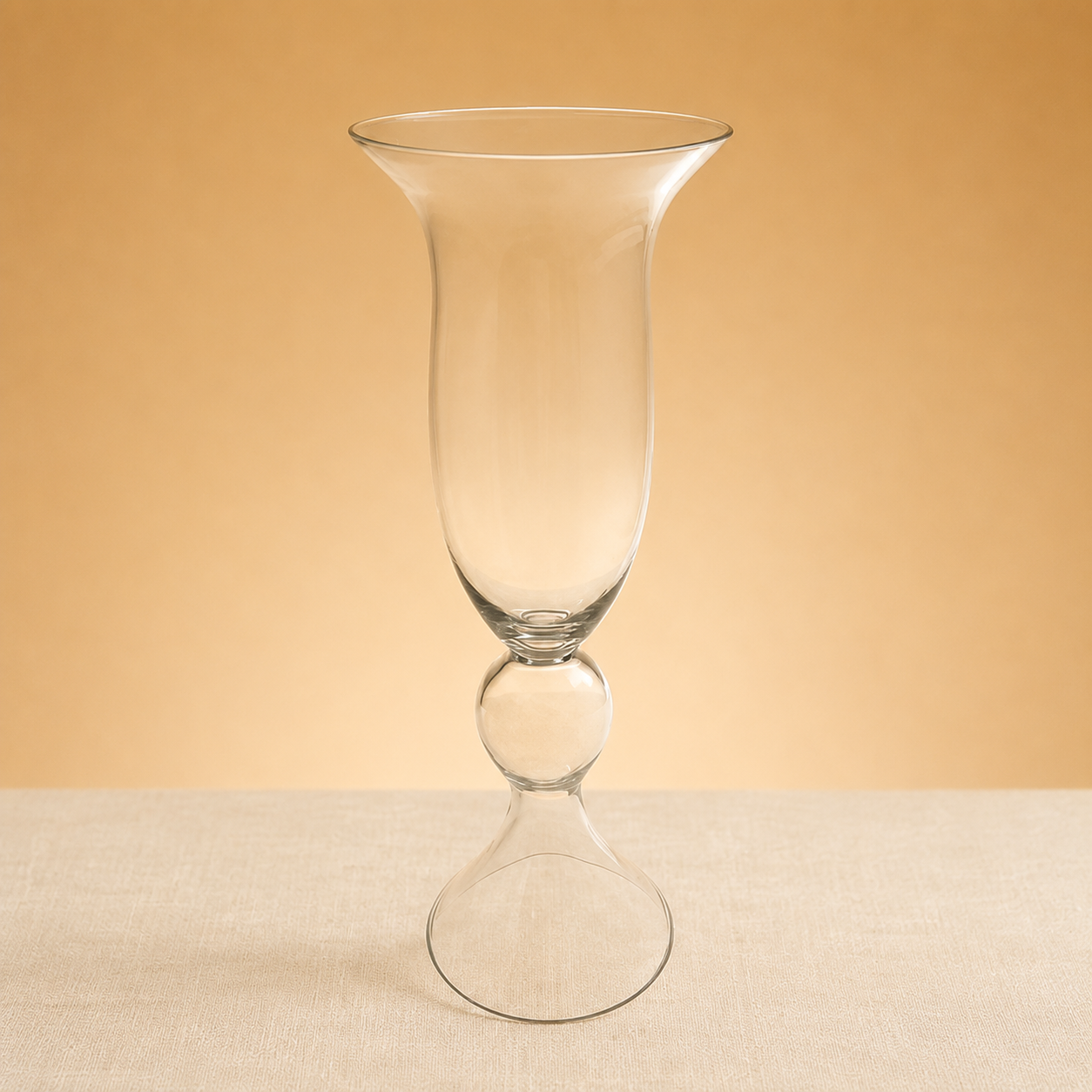4-Pack Trumpet Vases In Clear 21"x7.75"
