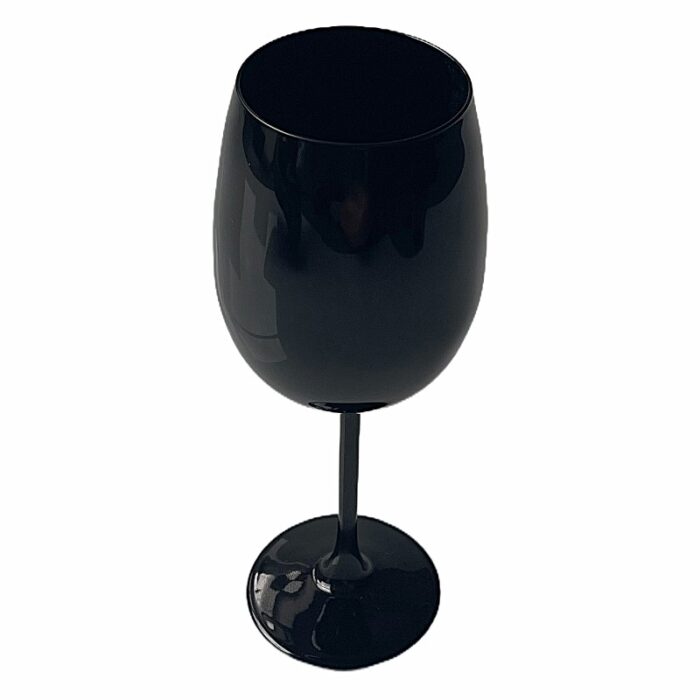 Glass Wine Glasses in Gold Set of 6 - Image 2