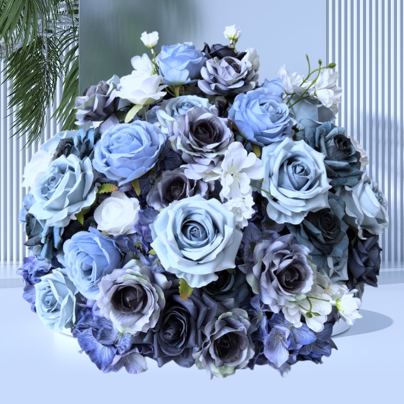 Artificial Blue Rose Flower Ball Centerpiece Estimated Available 08/10/2026