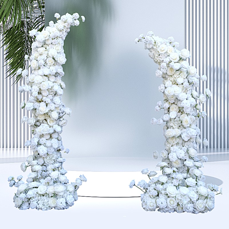 Artificial White Rose Floral Arch Set of 4 pieces Available Aug 10, 2026