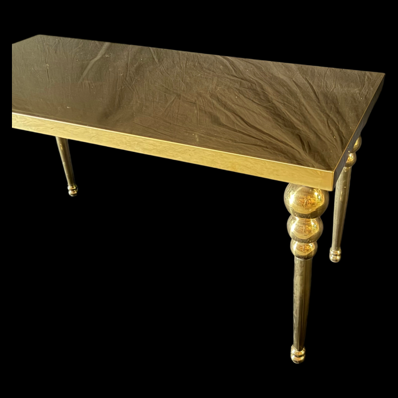 Gold Stainless Steel Sweetheart Table - Image 2