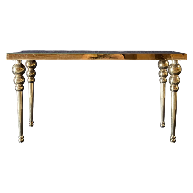 Gold Stainless Steel Sweetheart Table