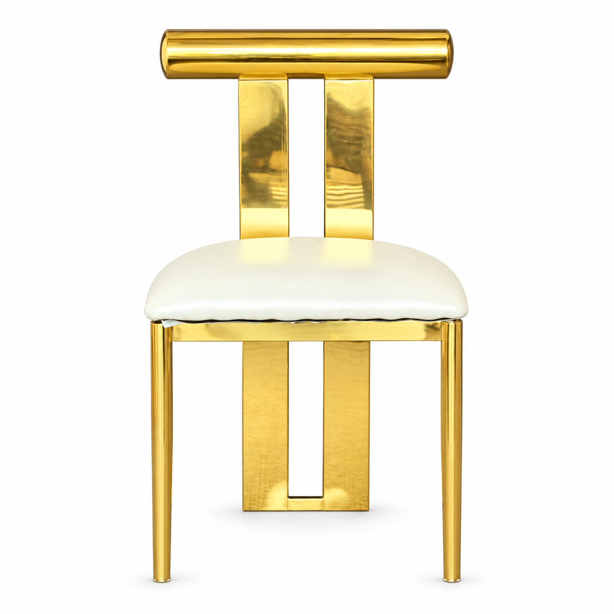 Modern T-Back Stainless Steel Dining Chair Preorder Only - Image 2