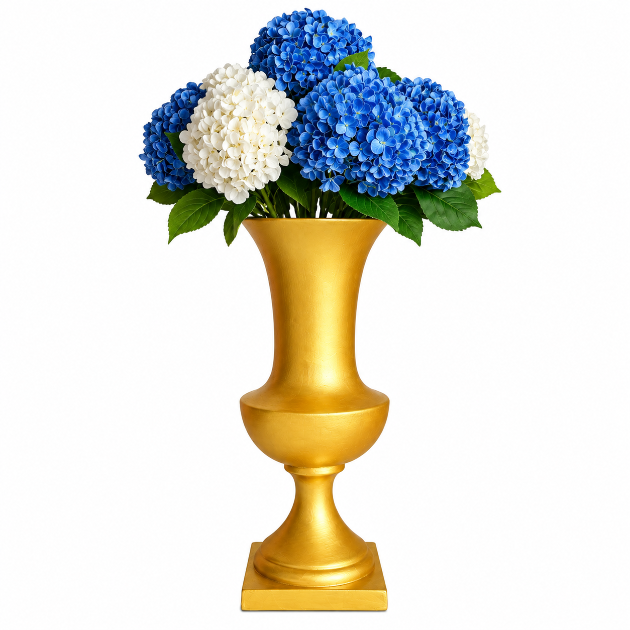 Large Tall Decorative Vase – 10"D × 25"H – Brushed Champagne Gold - Image 2